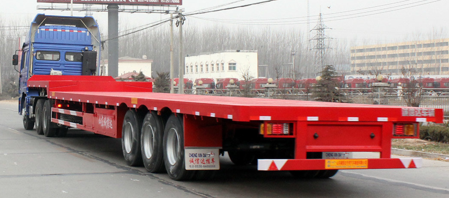 <17.5米高低板车>主要用于不可拆卸的大件运输